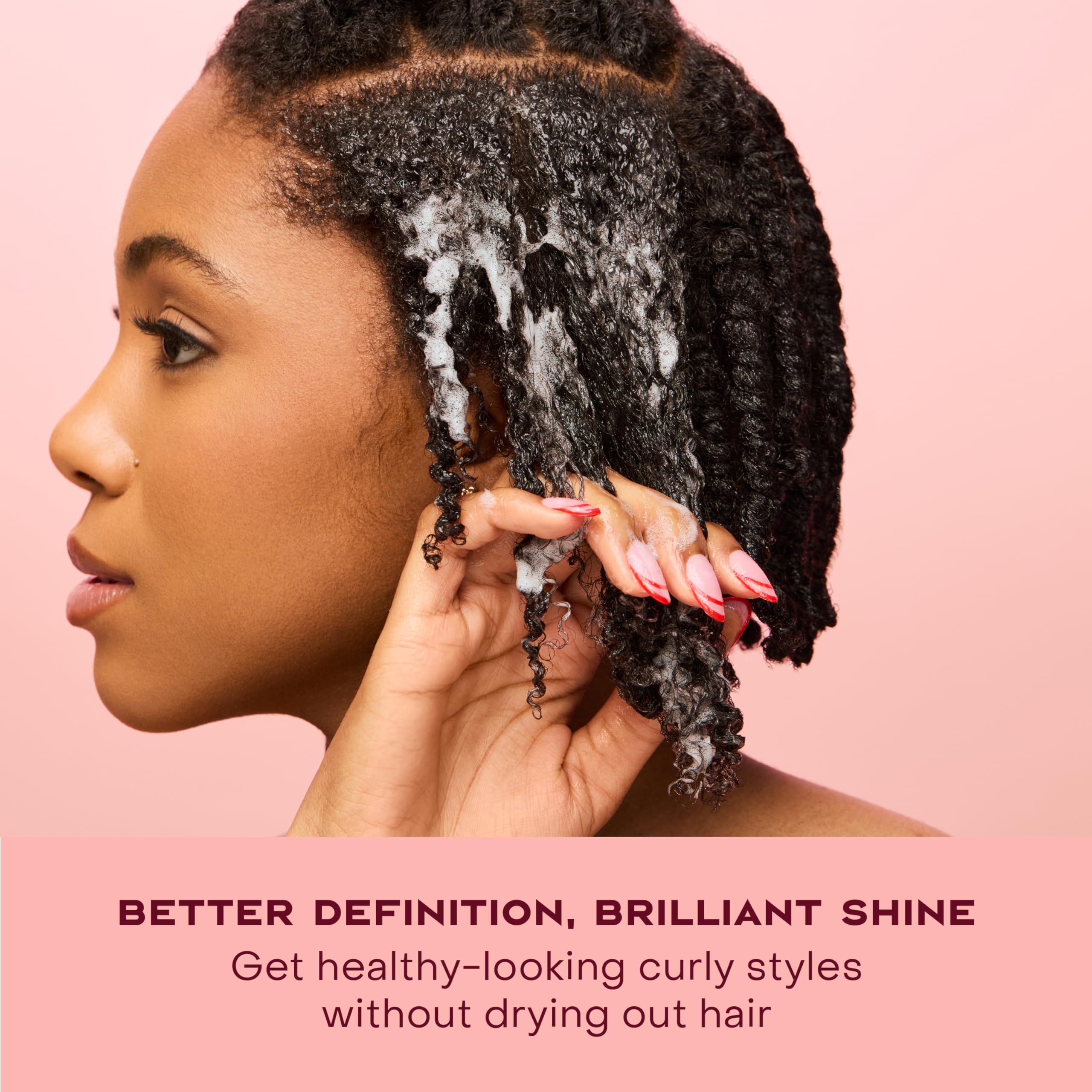 SheaMoisture Curl Mousse for Curly Hair, Coconut & Hibiscus Styling Mousse for Frizz Control & Volume, with Shea Butter, 7.5 oz