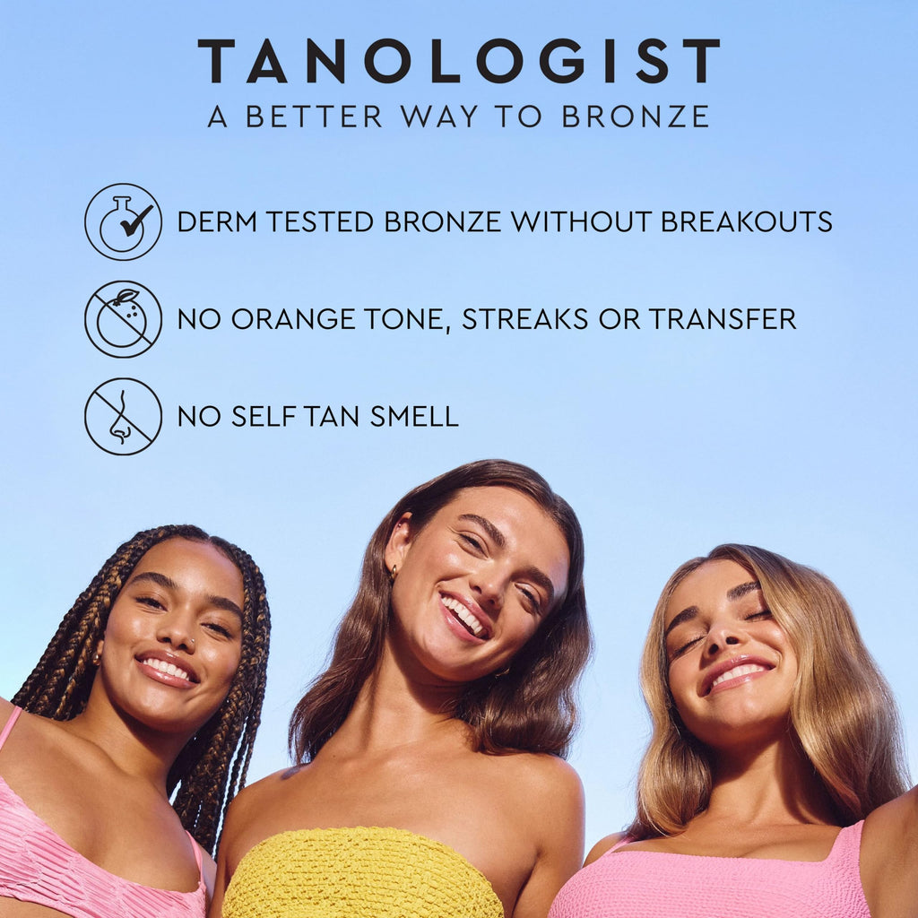 Tanologist Extra Dark Self Tan Mousse, Clear Self-Tanning Mousse, Streak-Free, Natural Glow, No Fake Tan Smell Or Orange Tone, Long Lasting, Clean Ingredients, 6.76 fl. oz/200 ml Bottle