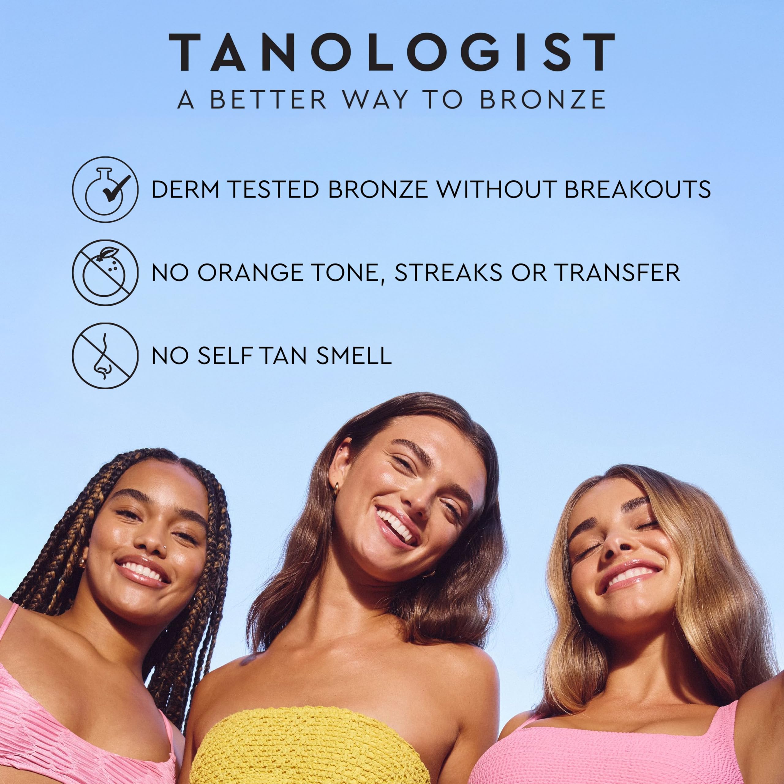 Tanologist Extra Dark Self Tan Mousse, Clear Self-Tanning Mousse, Streak-Free, Natural Glow, No Fake Tan Smell Or Orange Tone, Long Lasting, Clean Ingredients, 6.76 fl. oz/200 ml Bottle